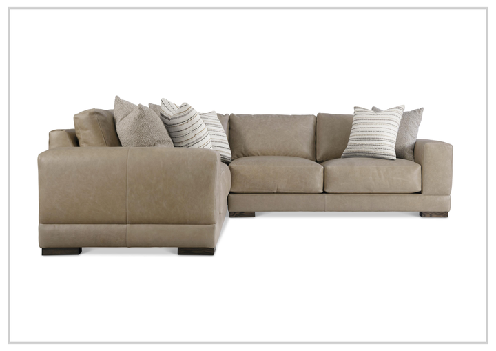Lars Leather Sectional | Throw Pillows | Bernhardt-Jennihome 