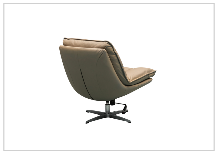 Lenvoro Swivel Chair | Leather | 360° Swivel Base | Klaussner
