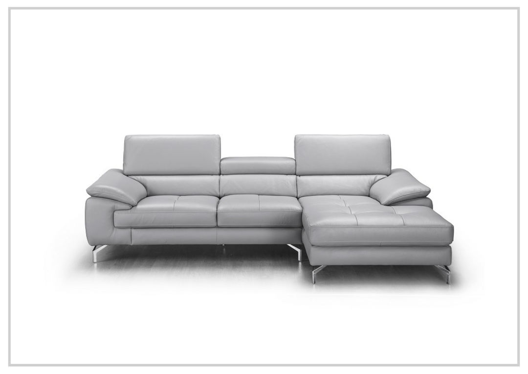 Gio Italia Lexus 3-Seater Premium Leather Sectional Sofa With Chaise-Jennihome