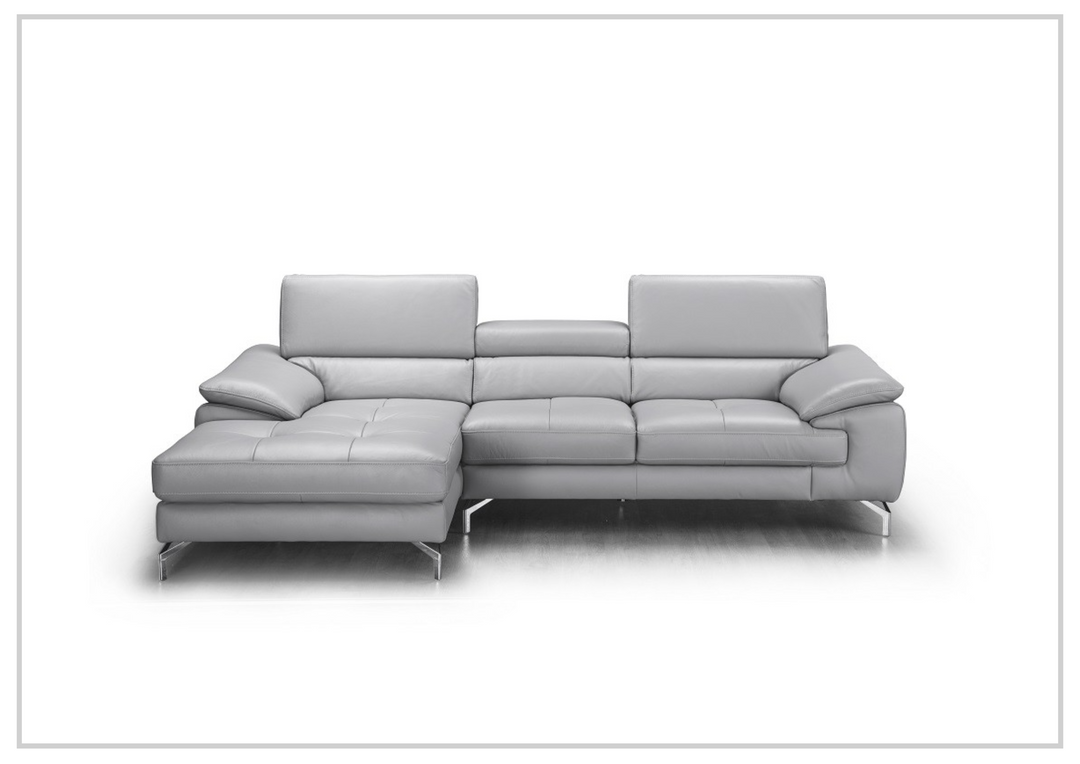 Gio Italia Lexus 3-Seater Premium Leather Sectional Sofa With Chaise-Jennihome