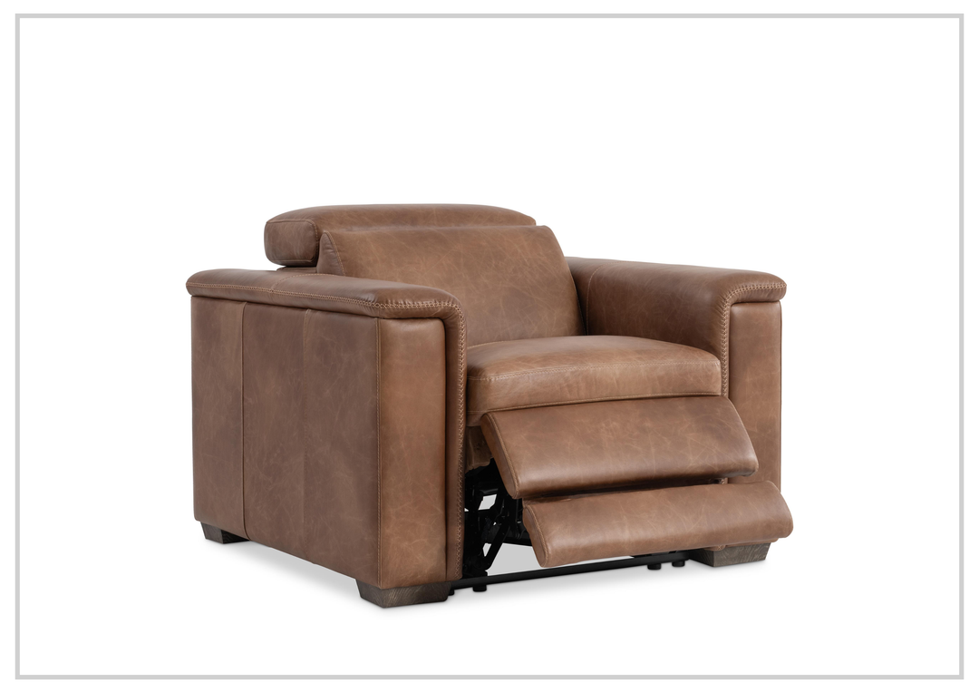 Lioni Leather Power Reclining Chair With USB Port | Bernhardt