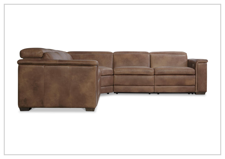 Lioni Leather Power Motion Sectional | Power Footrest | USB Port | Bernhardt-Jennihome
