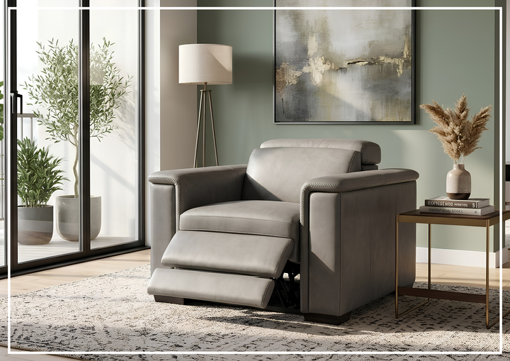 Lioni Leather Power Reclining Chair With USB Port | Bernhardt