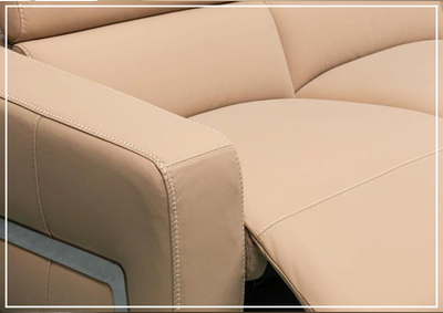 Luca 3-Seater Power Reclining Sofa in Camel with Adjustable Headrest and Footrest - jennihome