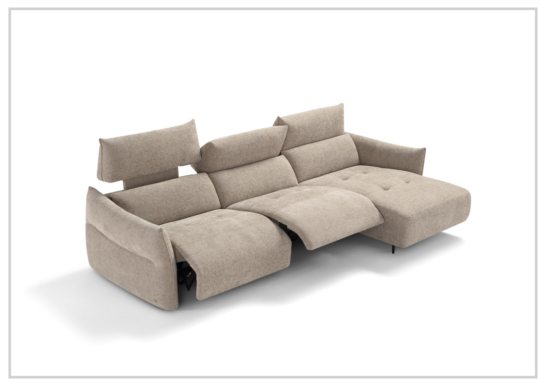 Luminara Power Recliner Sectional Sofa | L-Shape | Fabric | Klaussner - Jennihome