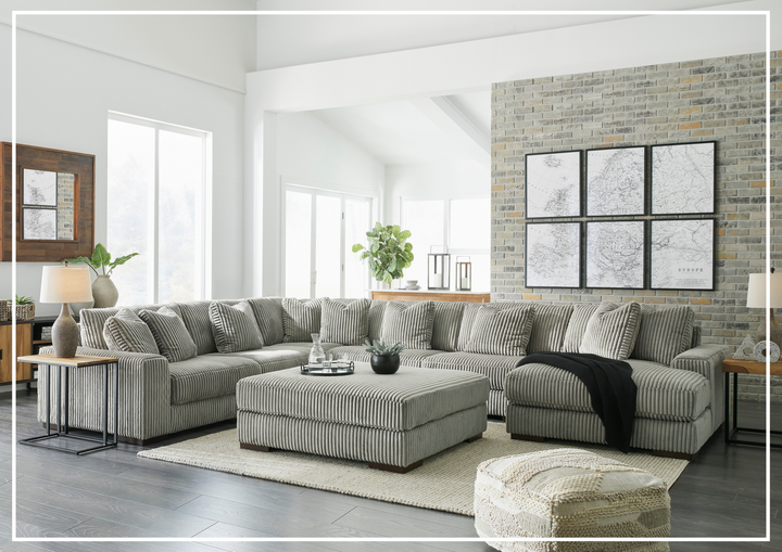 Gio Italia Lunox 6-Piece Fabric Sectional Sofa With Chaise-Jennihome