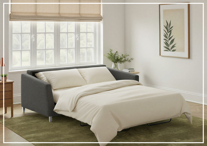 Monika Fabric Sleeper Sofa | Nest Function | Foam Mattress | Luonto