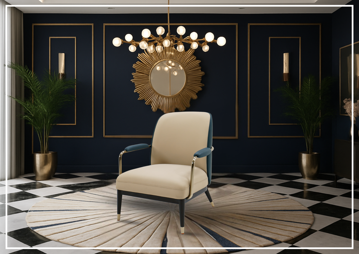 Lusoria Leisure Leather Chair | In Champagne Gold | Klaussner
