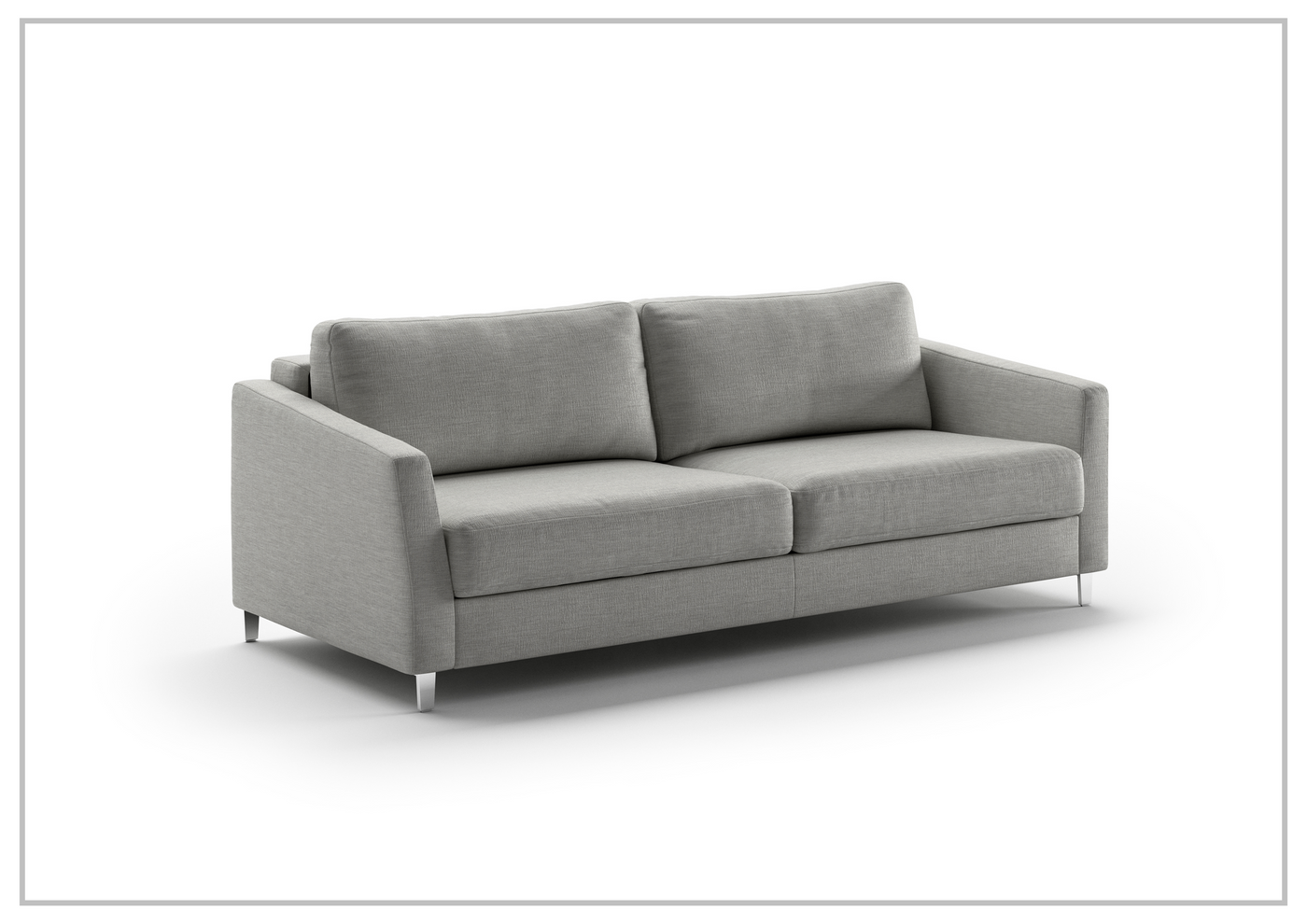 Luonto Monika King Sleeper Sofa With Wood/Chrome Legs