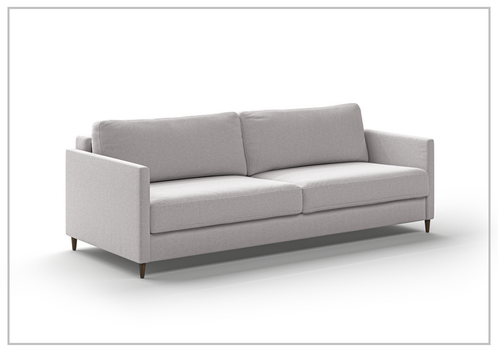 Luonto Elfin King Sleeper Sofa with Chrome or Wood Legs