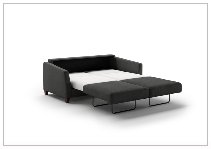 Luonto Monika Fabric Queen Sleeper Sofa With Wood or Chrome Legs-Jennihome