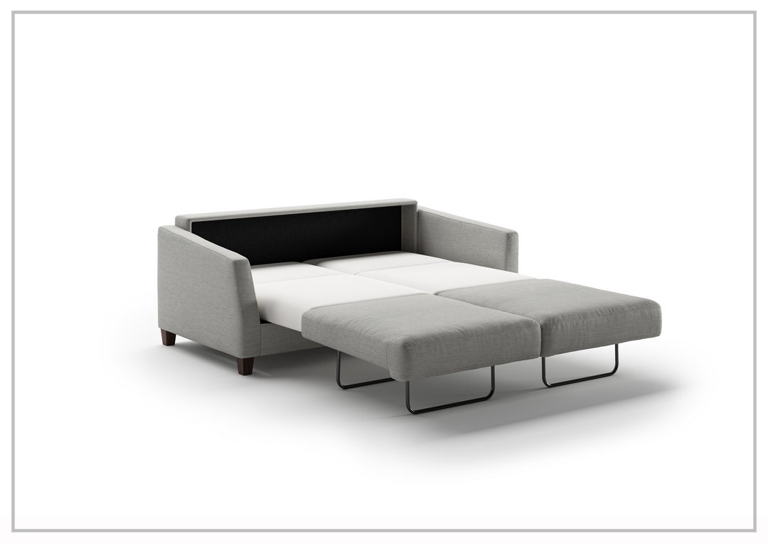 Luonto Monika Fabric Queen Sleeper Sofa With Wood or Chrome Legs-Jennihome