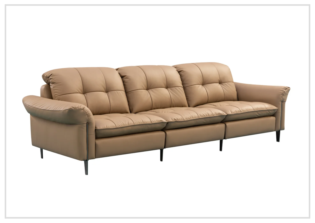 Morbido 3 Seater Sofa | Leather Tufted | Klaussner