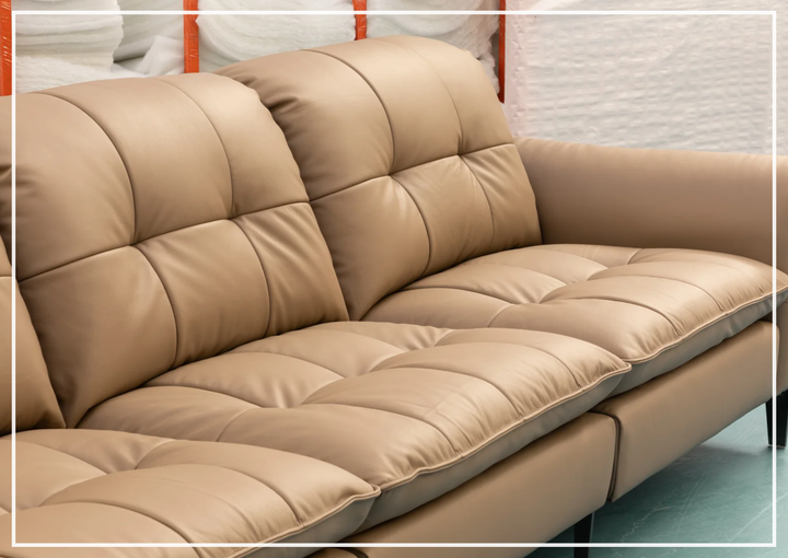 Morbido 3 Seater Sofa | Leather Tufted | Klaussner