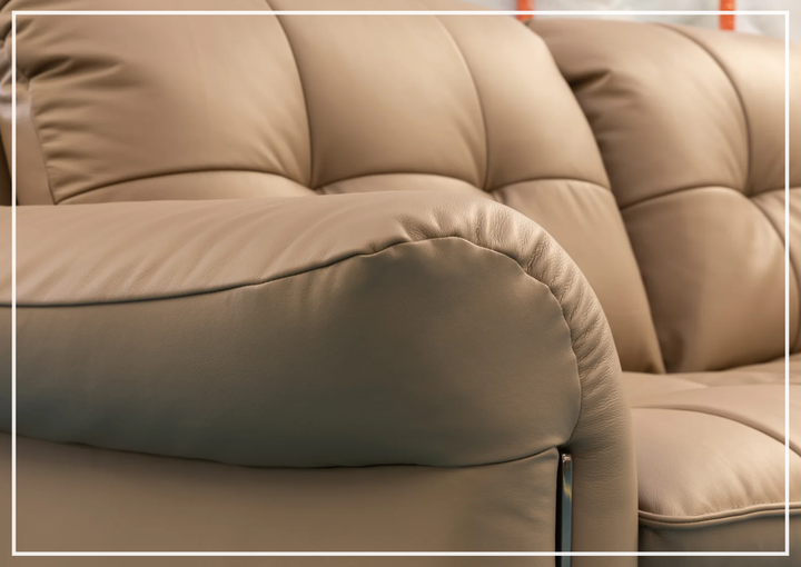 Morbido 3 Seater Sofa | Leather Tufted | Klaussner
