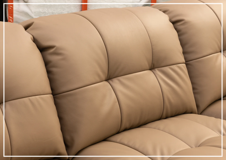Morbido 3 Seater Sofa | Leather Tufted | Klaussner