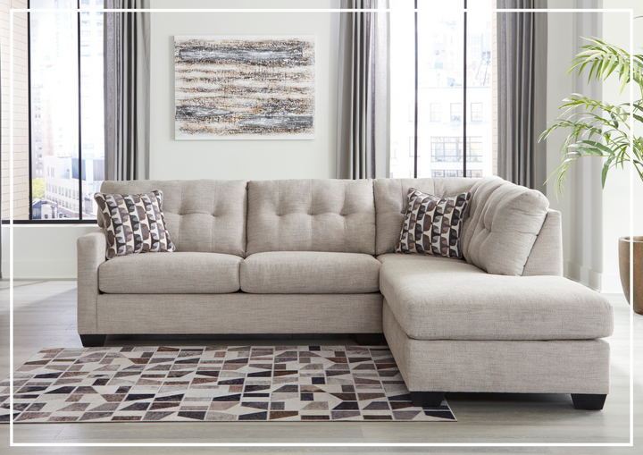 Gio Italia Mellis 2-Piece Fabric Sectional Sofa With Chaise-Jennihome