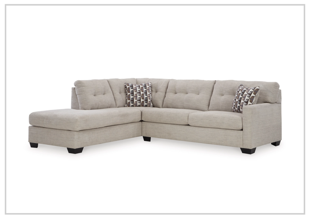 Gio Italia Mellis 2-Piece Fabric Sectional Sofa With Chaise-Jennihome