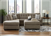 Gio Italia Mellis 2-Piece Fabric Sectional Sofa With Chaise-Jennihome