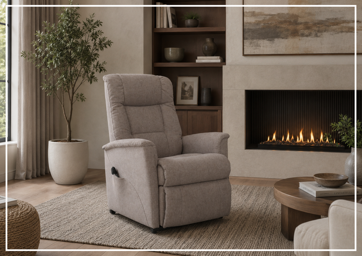 Memphis Leather Lift Recliner Chair | Motorized Headrest | Fjords
