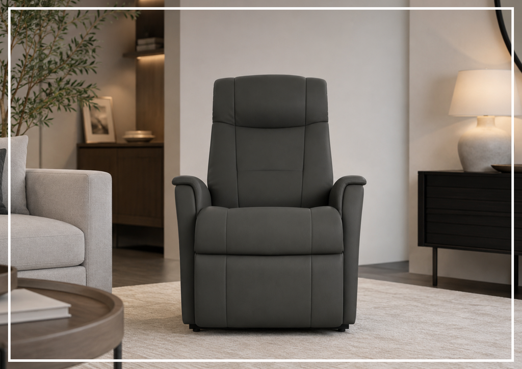 Memphis Leather Lift Recliner Chair | Motorized Headrest | Fjords