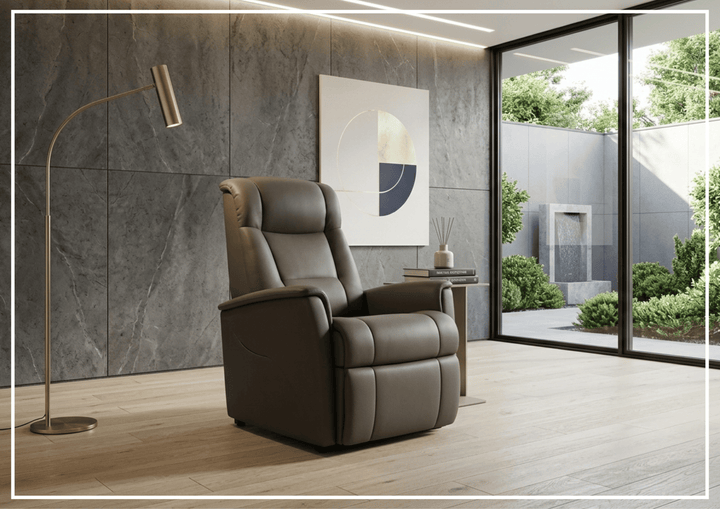 Memphis Leather Lift Recliner Chair | Motorized Headrest | Fjords
