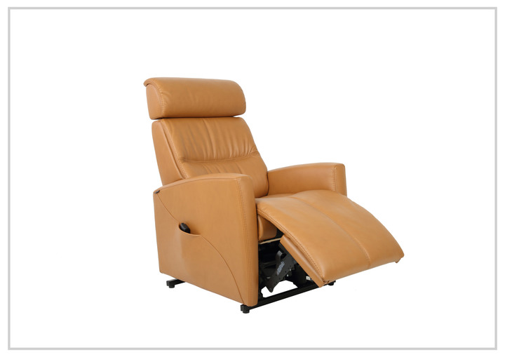 Milan Leather Lift Recliner Chair | Motorized Headrest | Fjords