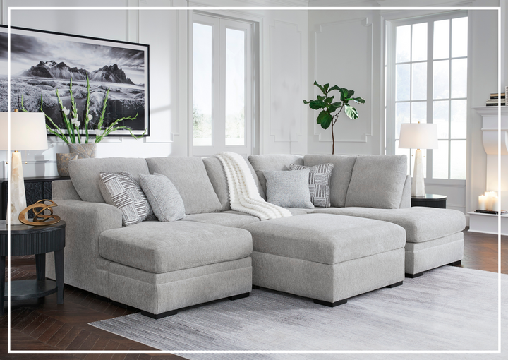 Gio Italia Gabrileigh 2-Piece U-Shaped Sectional Sofa with Chaise