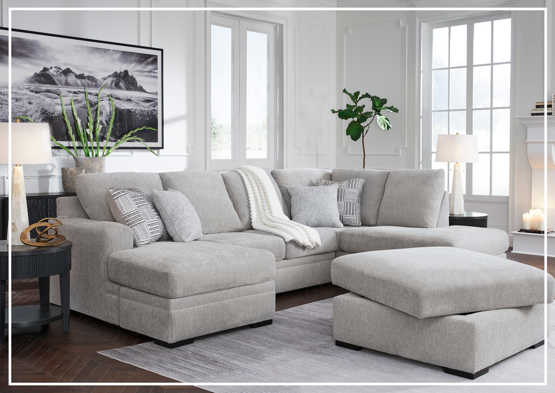 Gio Italia Gabrileigh 2-Piece U-Shaped Sectional Sofa with Chaise