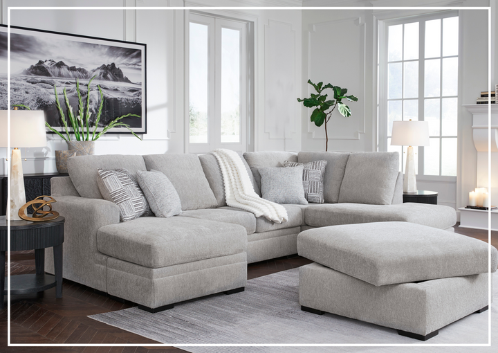 Gio Italia Gabrileigh 2-Piece U-Shaped Sectional Sofa with Chaise