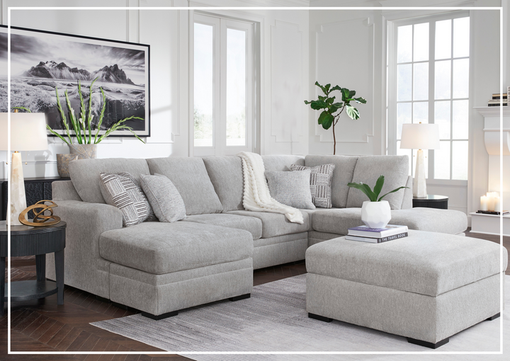 Gio Italia Gabrileigh 2-Piece U-Shaped Sectional Sofa with Chaise