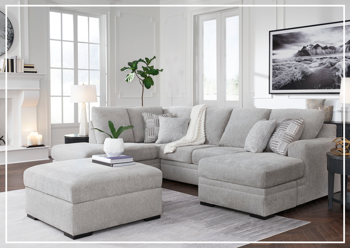 Gio Italia Gabrileigh 2-Piece U-Shaped Sectional Sofa with Chaise