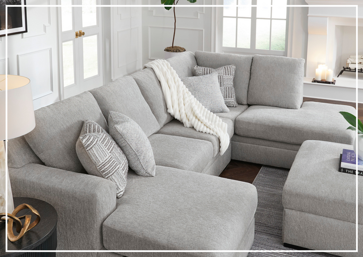 Gio Italia Gabrileigh 2-Piece U-Shaped Sectional Sofa with Chaise