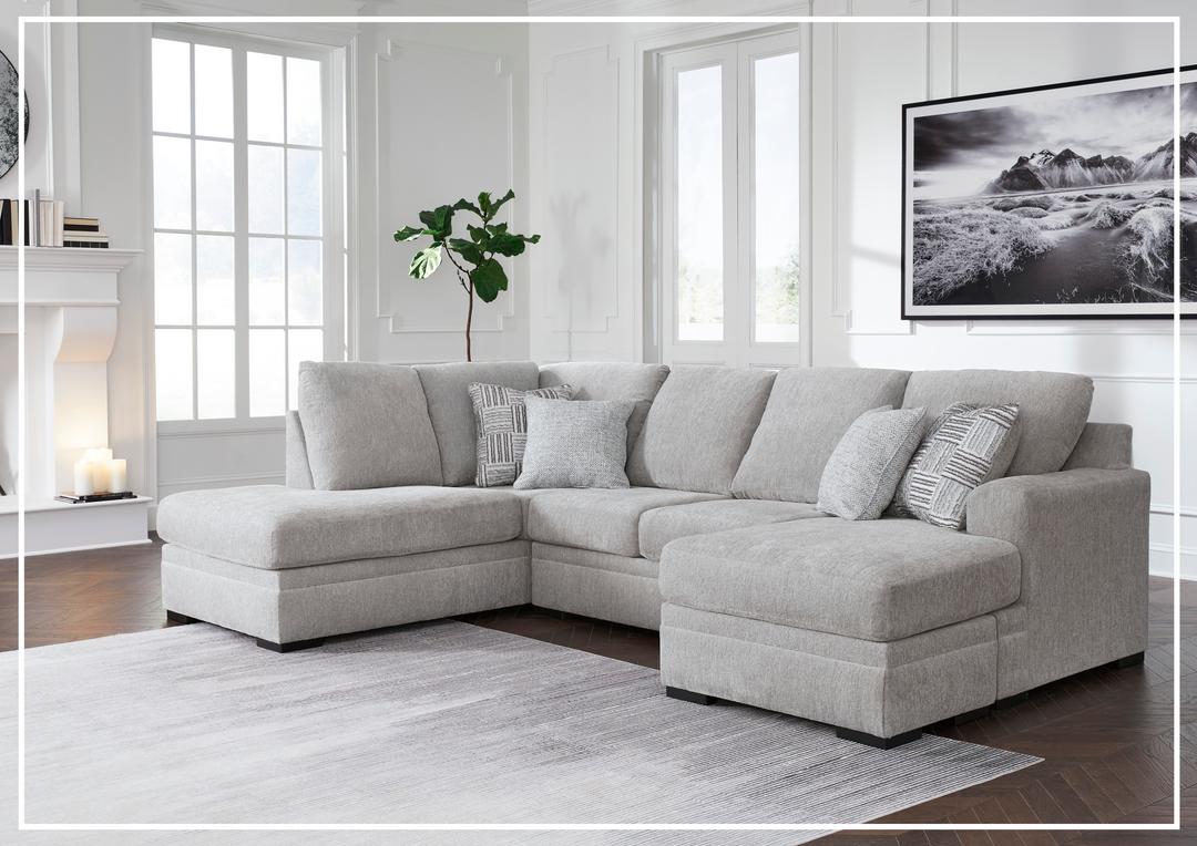 Gio Italia Gabrileigh 2-Piece U-Shaped Sectional Sofa with Chaise