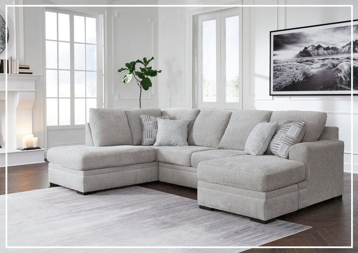 Gio Italia Gabrileigh 2-Piece U-Shaped Sectional Sofa with Chaise