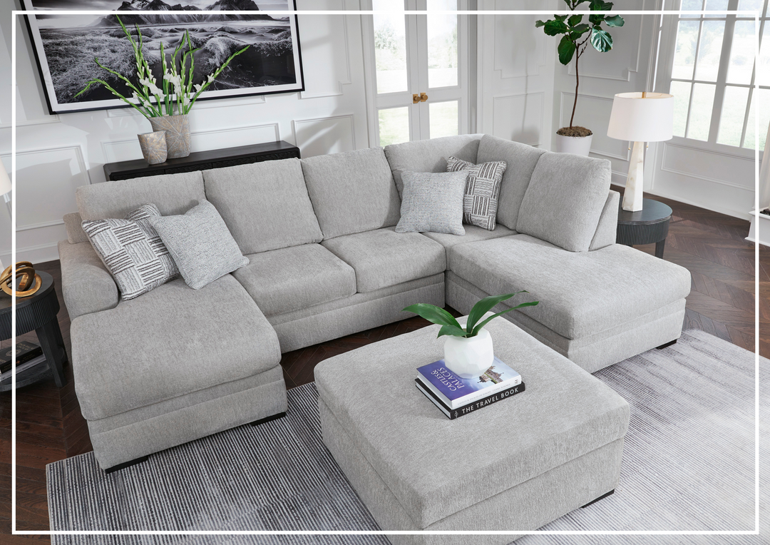Gio Italia Gabrileigh 2-Piece U-Shaped Sectional Sofa with Chaise