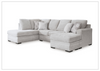 Gio Italia Gabrileigh 2-Piece U-Shaped Sectional Sofa with Chaise