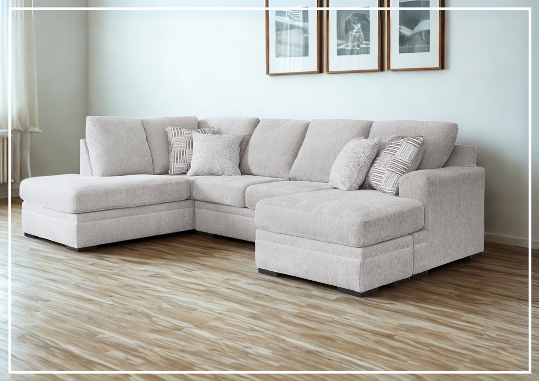Gio Italia Gabrileigh 2-Piece U-Shaped Sectional Sofa with Chaise