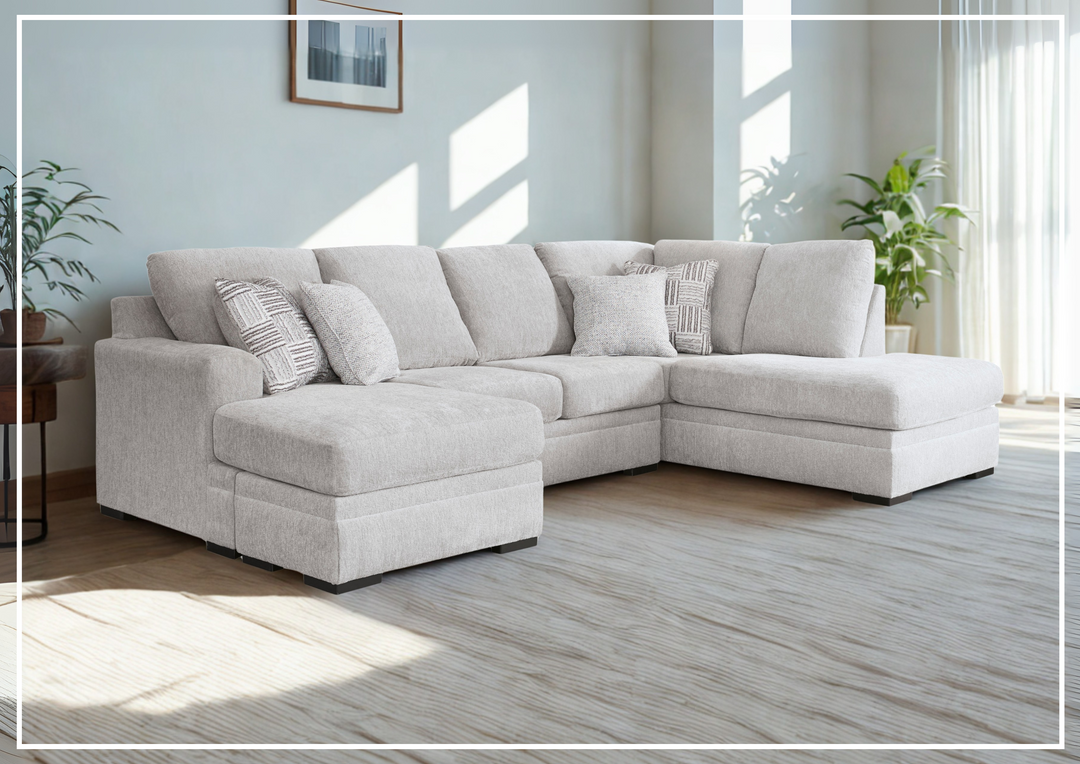 Gio Italia Gabrileigh 2-Piece U-Shaped Sectional Sofa with Chaise
