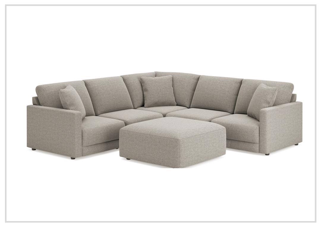 Gio Italia Katiny Modular Sectional in Shadow Gray, L-Shaped Design-Jennihome