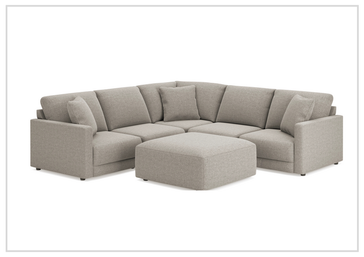Gio Italia Katiny Modular Sectional in Shadow Gray, L-Shaped Design-Jennihome