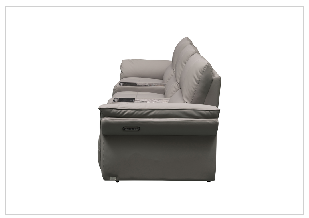 Montaro Sofa | Double Power Reclining | 2 Consoles | Klaussner