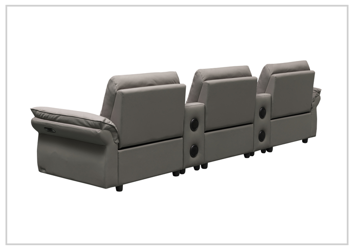 Montaro Sofa | Double Power Reclining | 2 Consoles | Klaussner