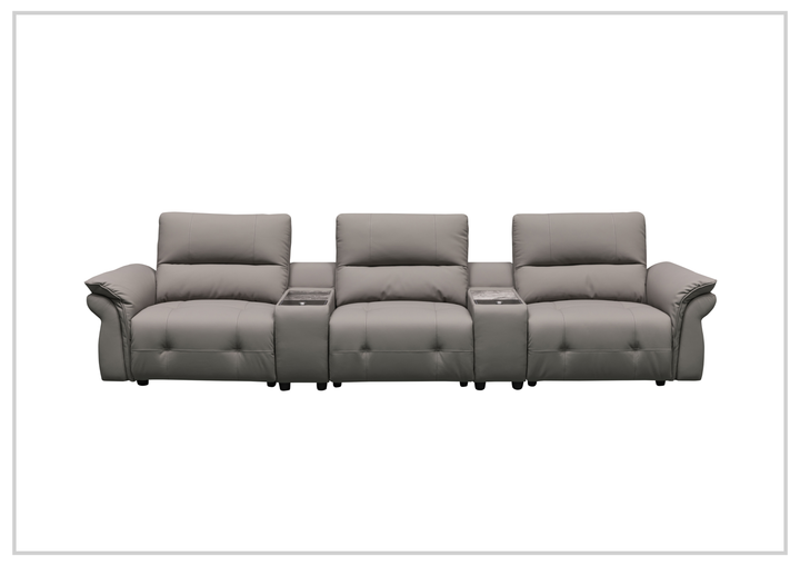 Montaro Sofa | Double Power Reclining | 2 Consoles | Klaussner