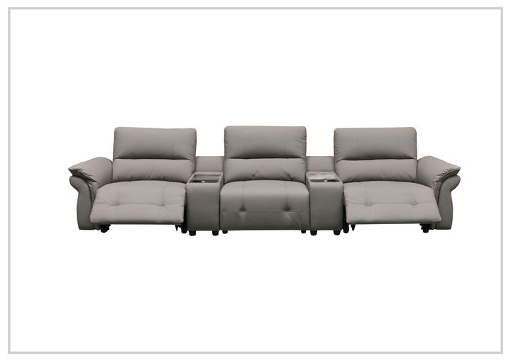 Montaro Sofa | Double Power Reclining | 2 Consoles | Klaussner