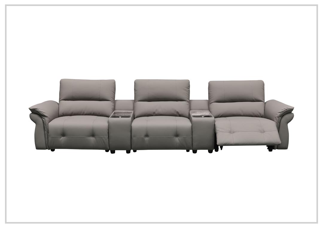 Montaro Sofa | Double Power Reclining | 2 Consoles | Klaussner