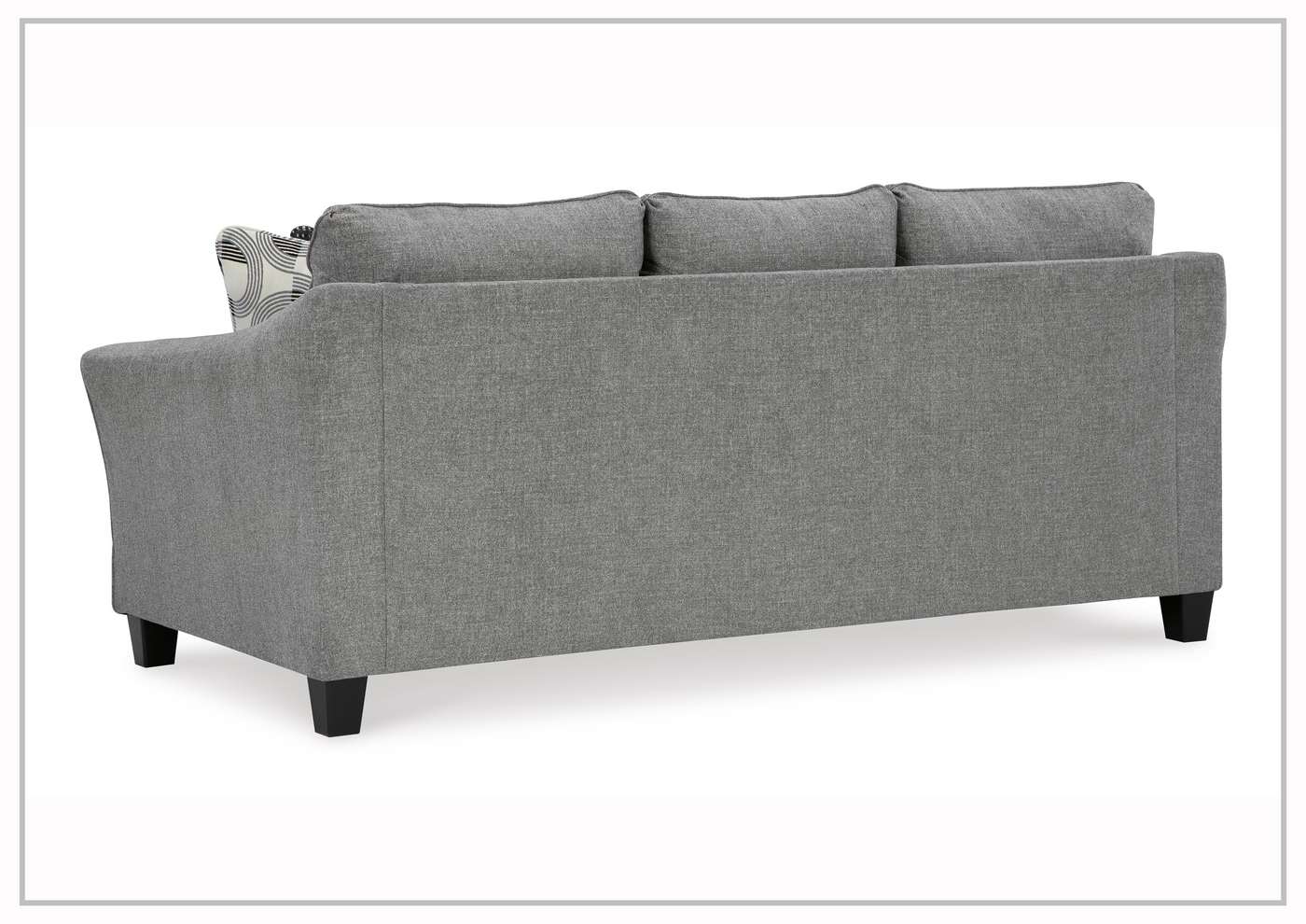 Gio Italia Montera Fabric Queen Sleeper Sofa in Smoke Gray