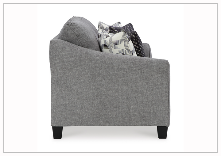 Gio Italia Montera Fabric Queen Sleeper Sofa in Smoke Gray