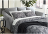 Gio Italia Montera Fabric Queen Sleeper Sofa in Smoke Gray