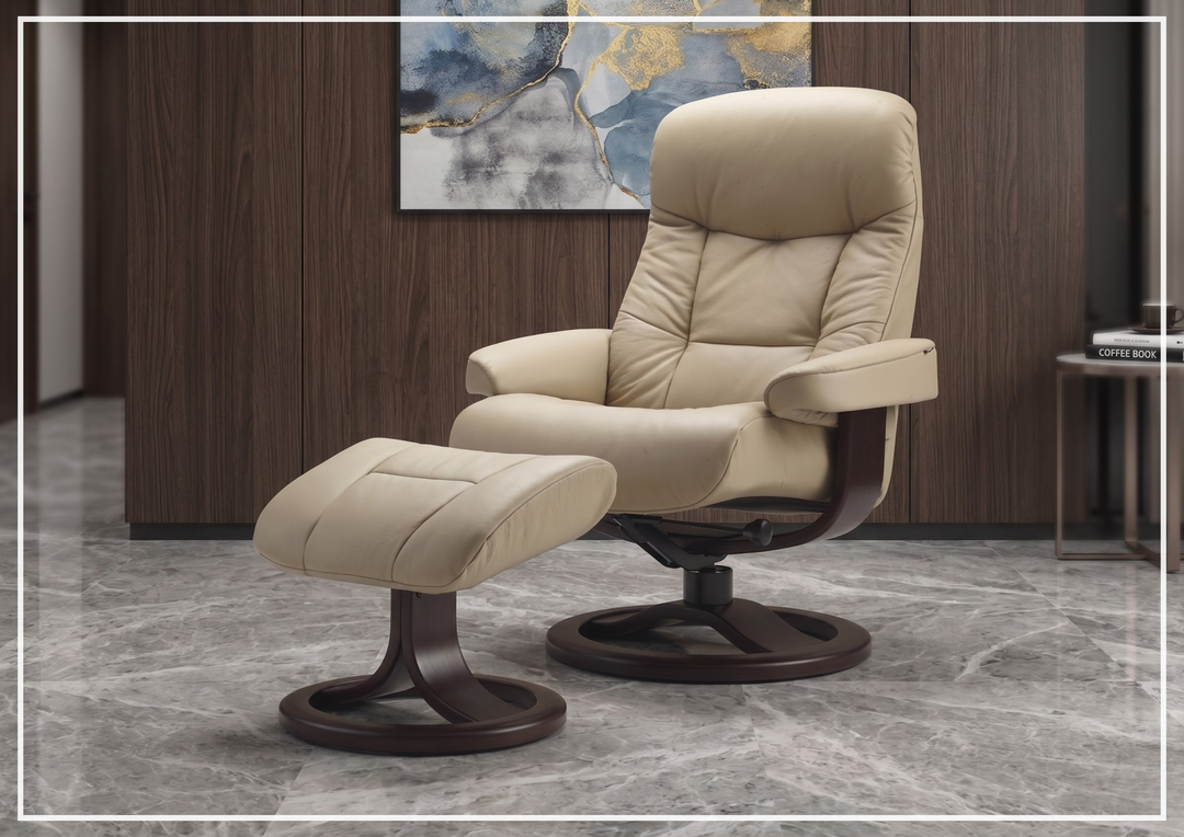 Muldal R Recliner Chair | Neck Support Swivel Base| Fjords